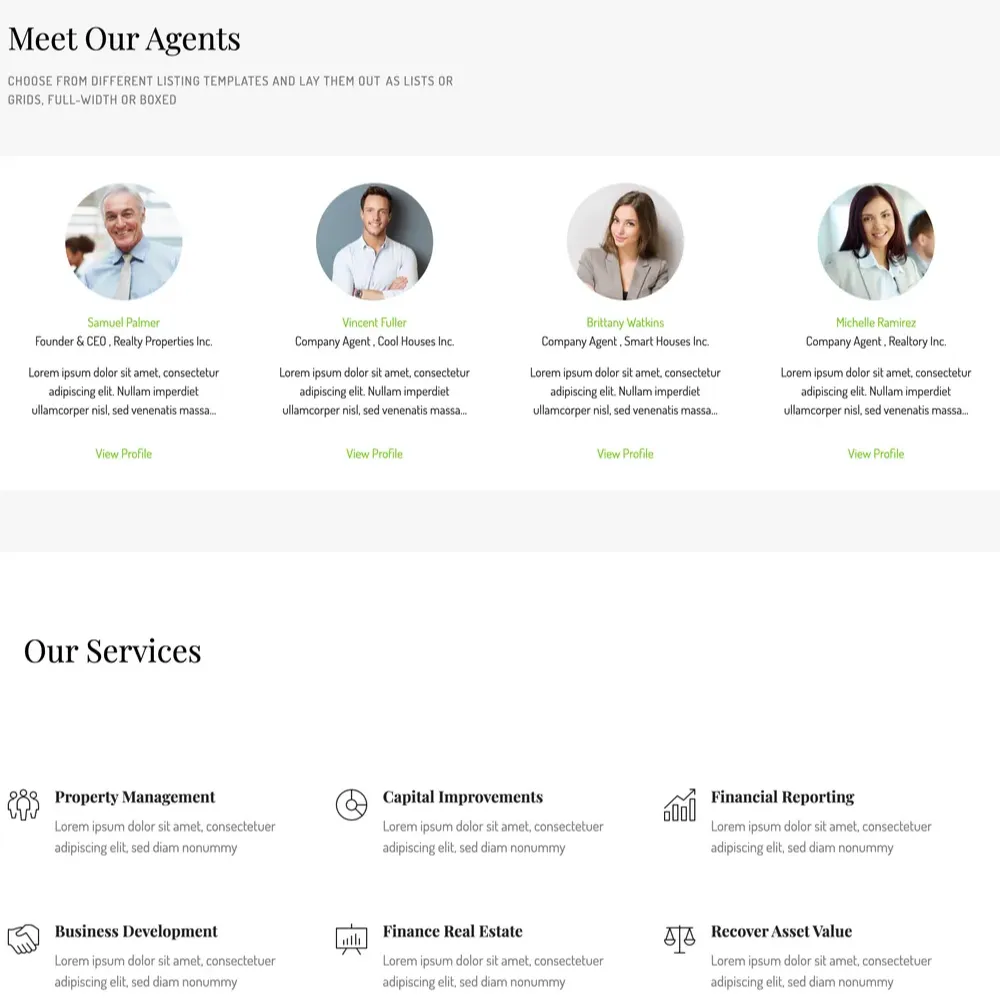 Housing Company Website Design with Free VPS Web Hosting
