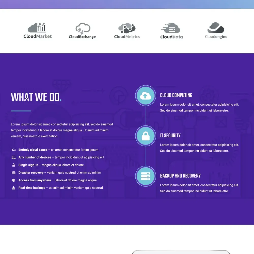 Information Technology Website Design with Free VPS Web Hosting
