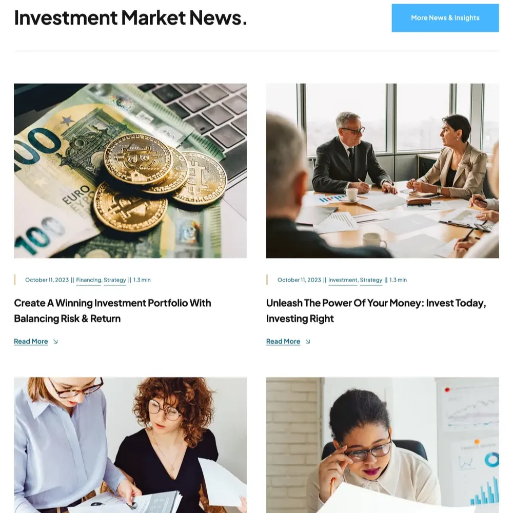 Investment Website Design with Free VPS Web Hosting