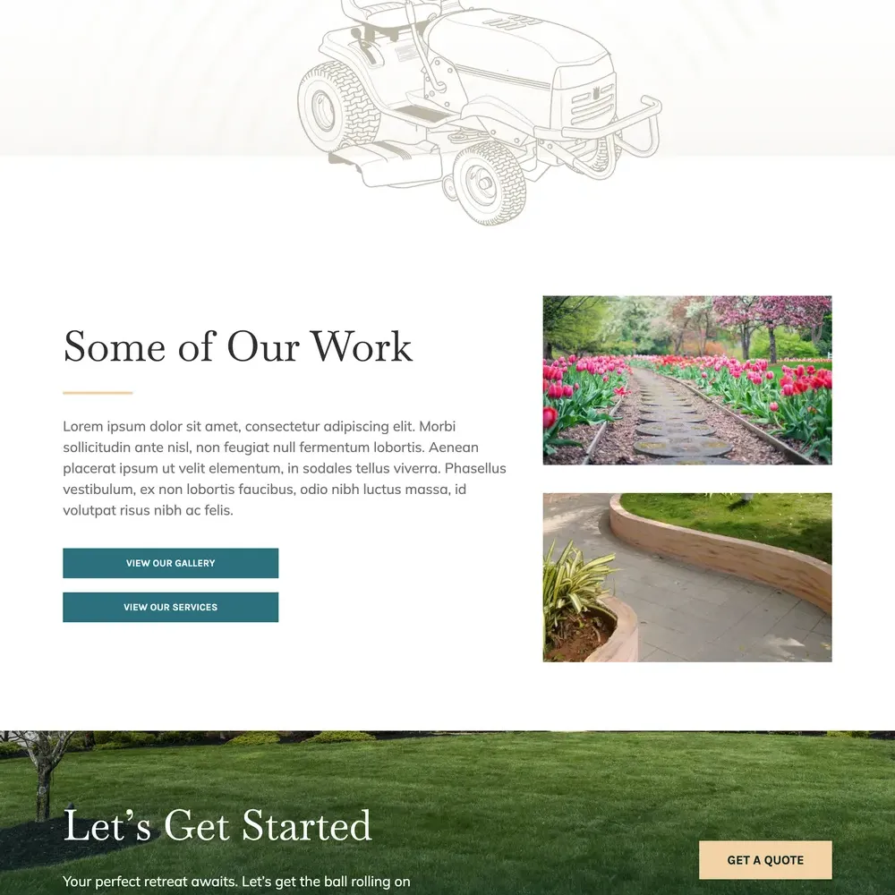 Scenery Website Design with Free VPS Web Hosting
