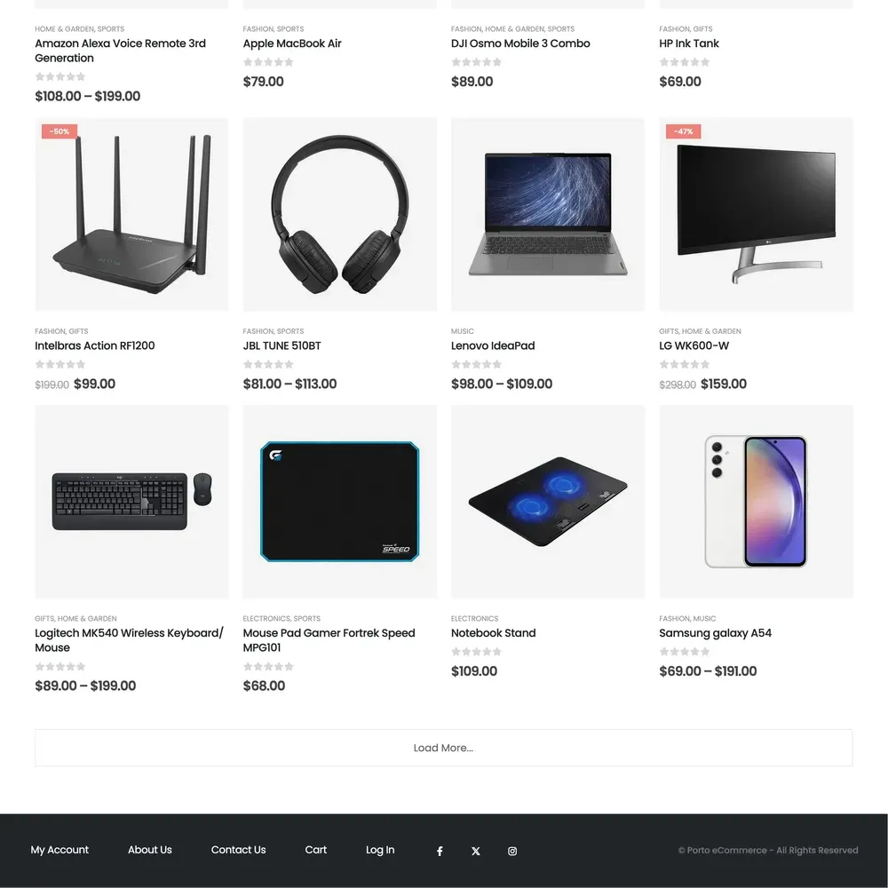 Laptop Shop Website Design with Free VPS Web Hosting