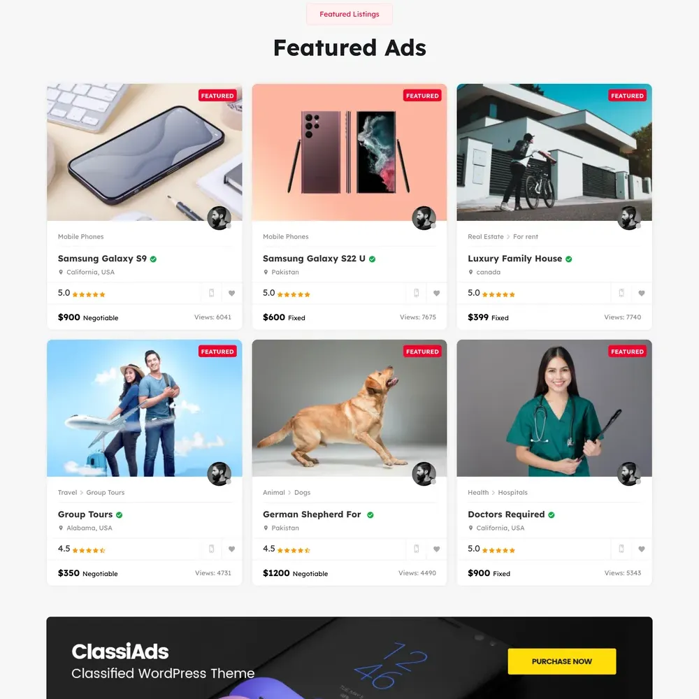 Largest Marketplace Website Design with Free Web Hosting