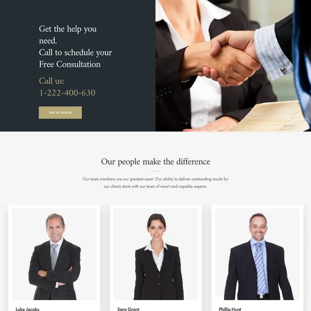 Lawyer Website Design with Free VPS Web Hosting