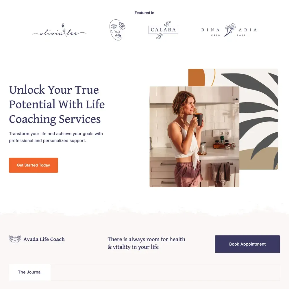 Life Coach Website Design with Free VPS Web Hosting