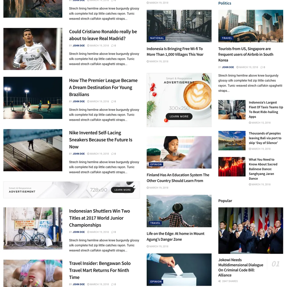 Local News Website Design with Free VPS Web Hosting