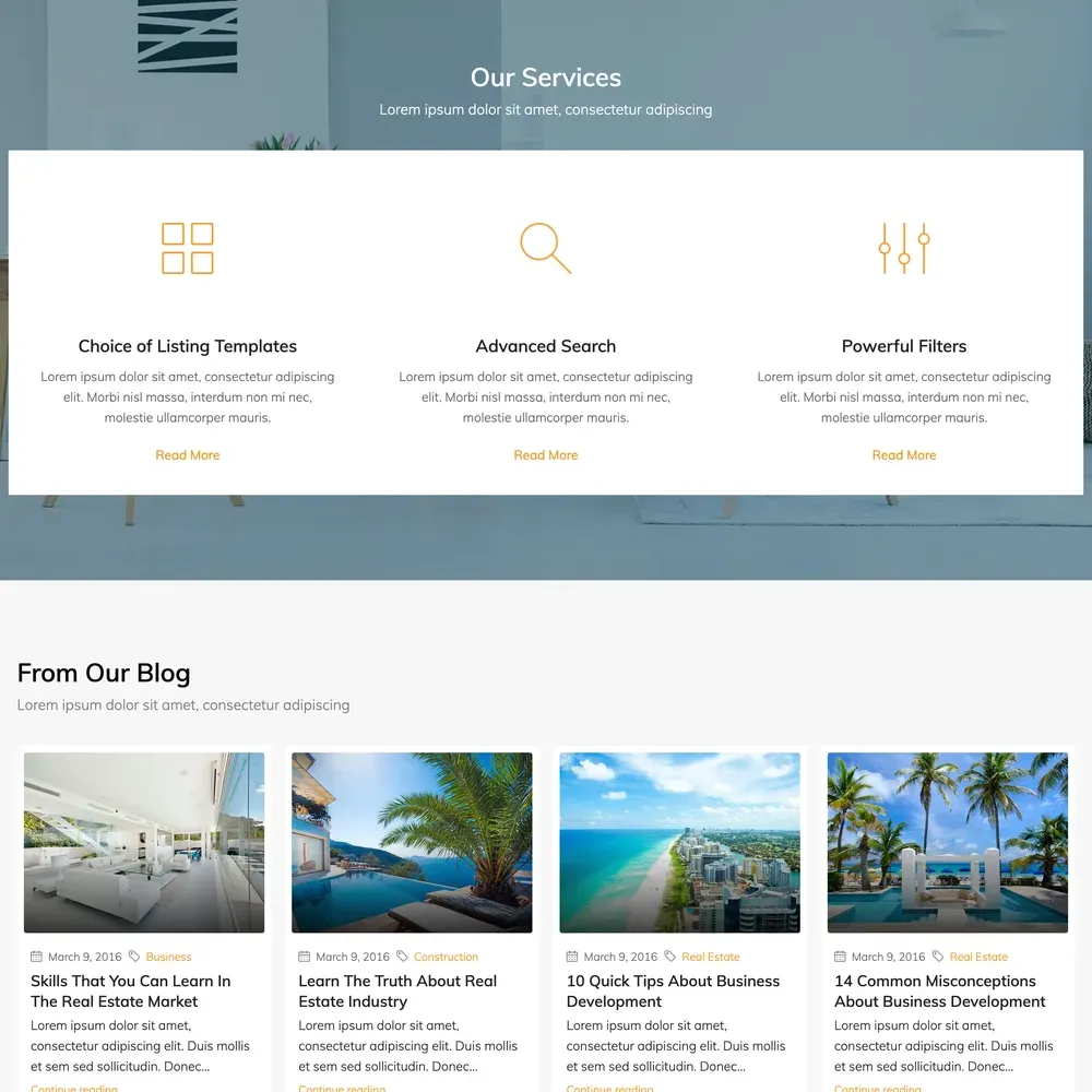 Local Real Estate Website Design with Free VPS Web Hosting