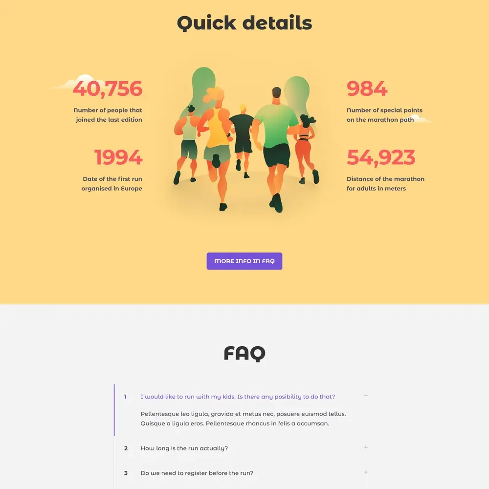 Marathon Website Design with Free Web Hosting