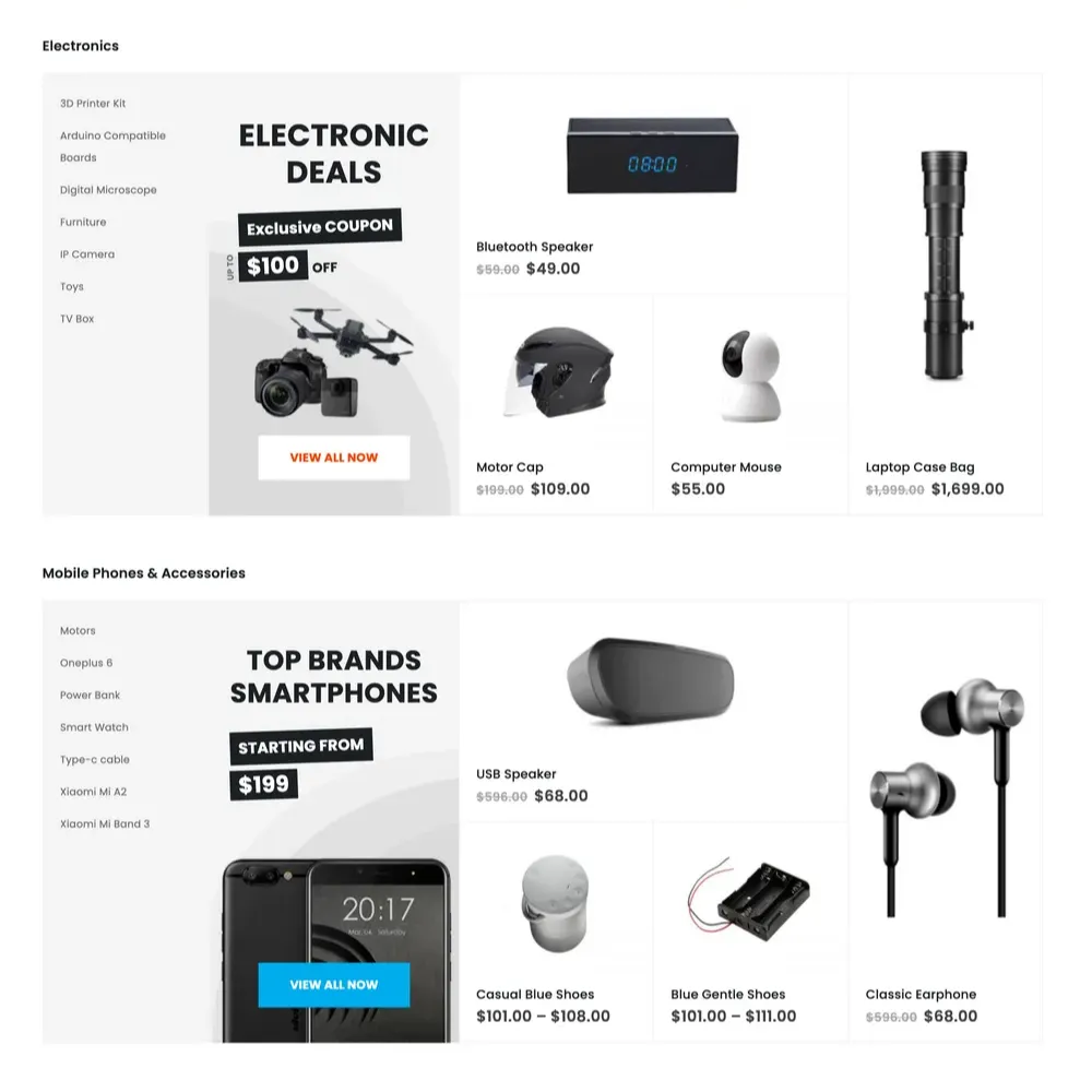 Marketplace Website Design with Free VPS Web Hosting