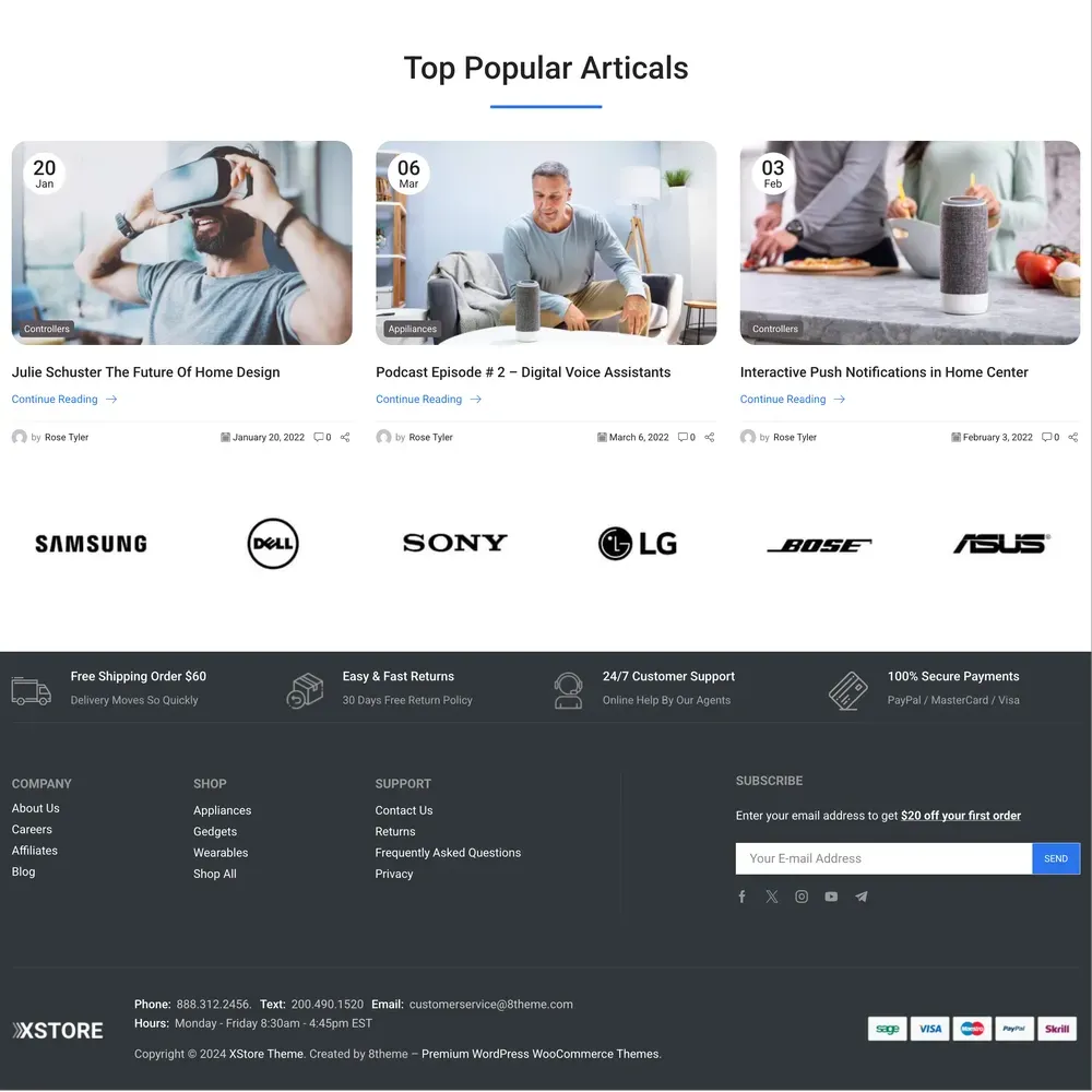 Minimal Electronics Website Design with Free Web Hosting