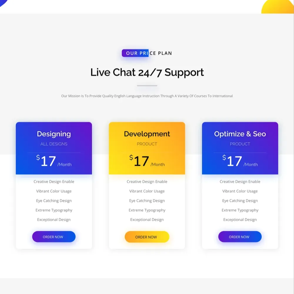 Modern Corporate Website Design with Free VPS Web Hosting