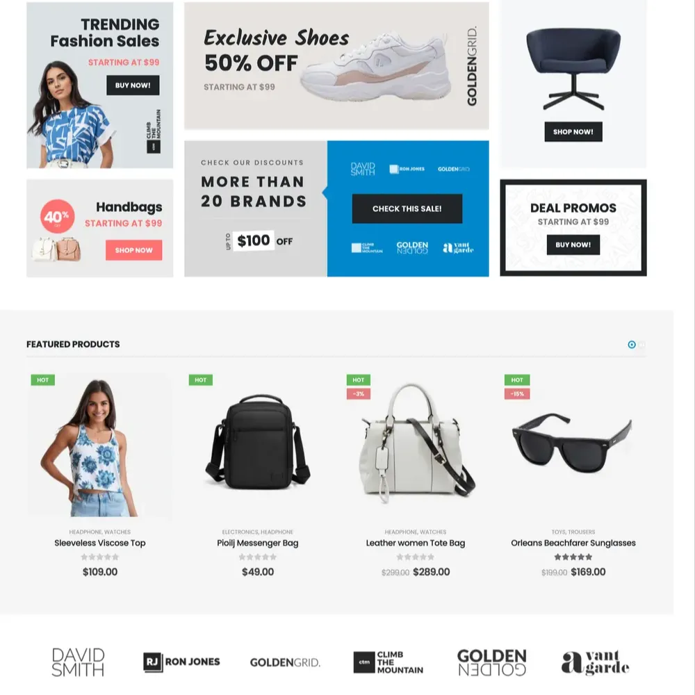 Multi-Category Store Website Design with Free VPS Web Hosting