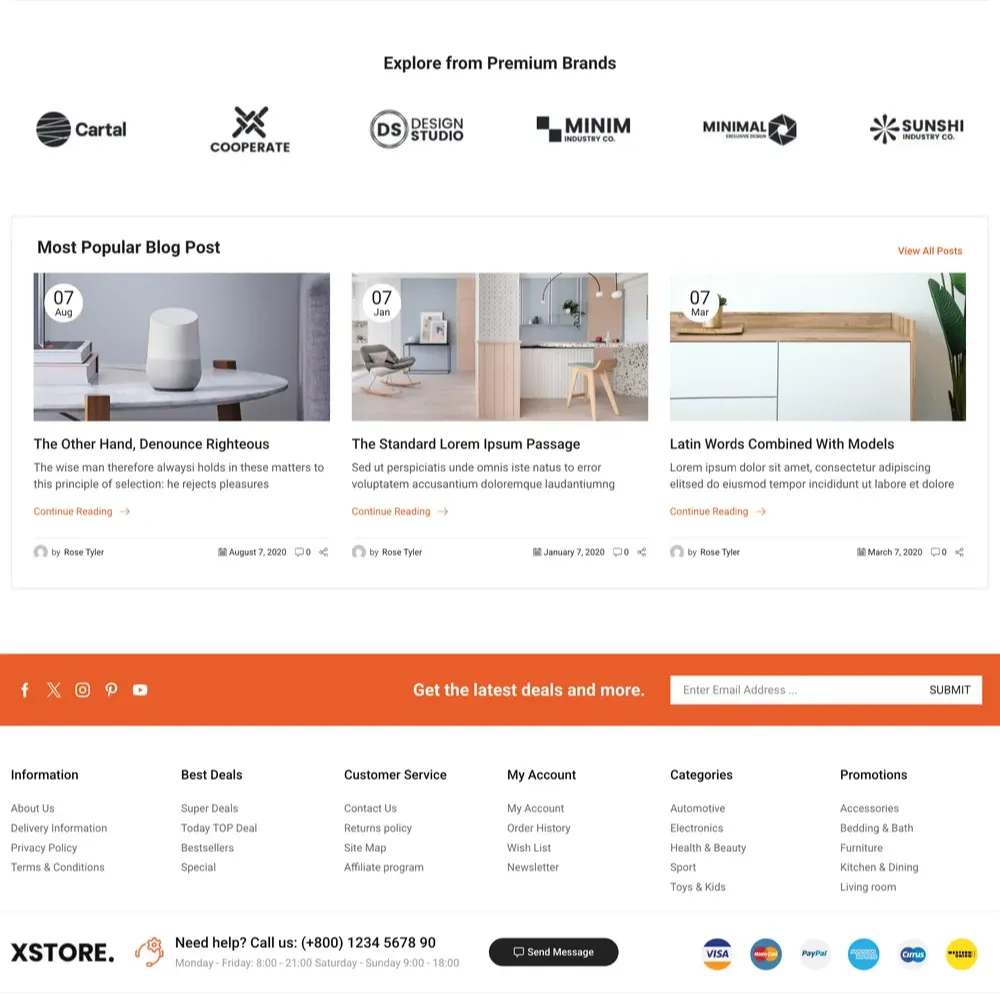 Multivendors Market Website Design with Free Web Hosting