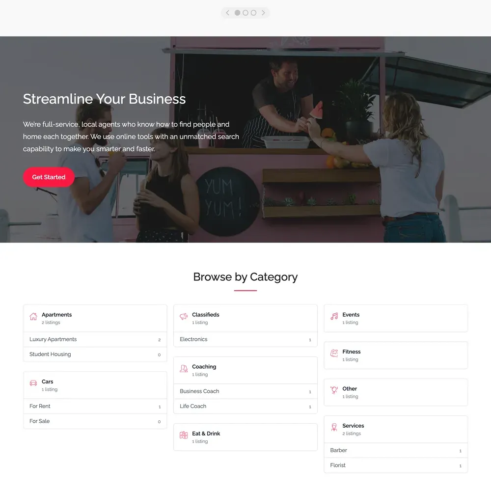 Nearby Businesses Website Design with Free VPS Web Hosting