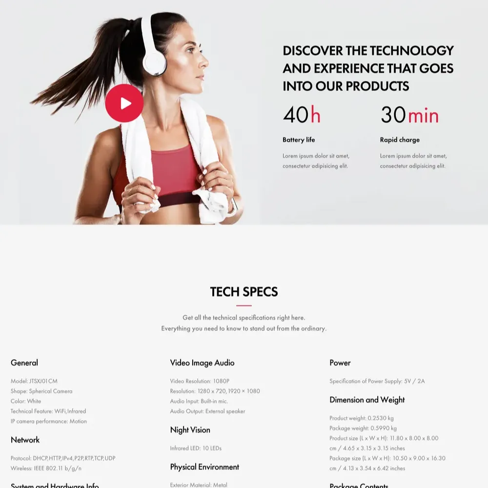 Product Store Website Design with Free VPS Web Hosting