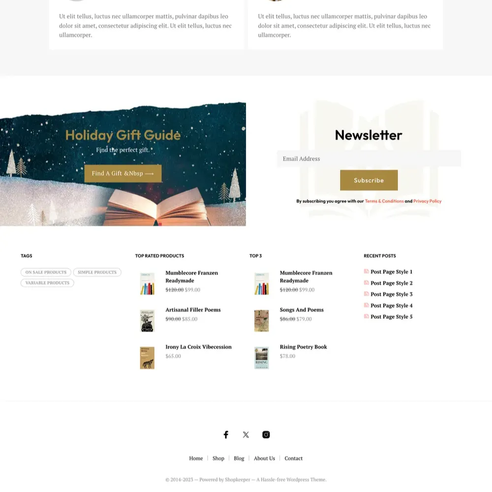 Online Bookstore Website Design with Free VPS Web Hosting