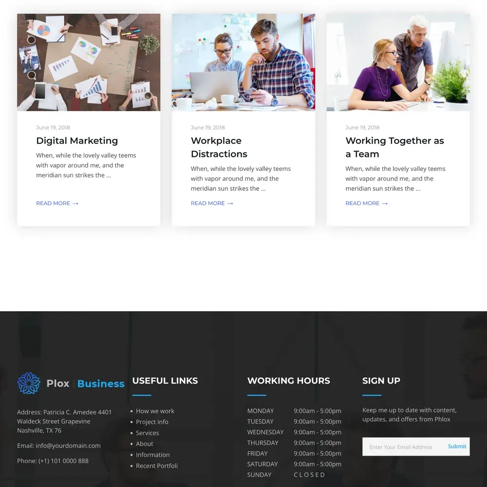 Online Marketing Website Design with Free VPS Web Hosting