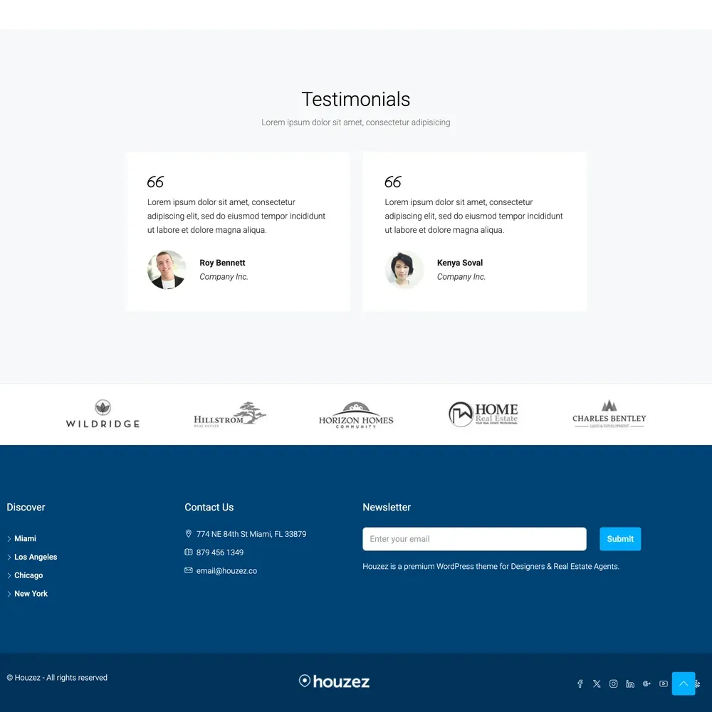 Property Firm Website Design with Free VPS Web Hosting