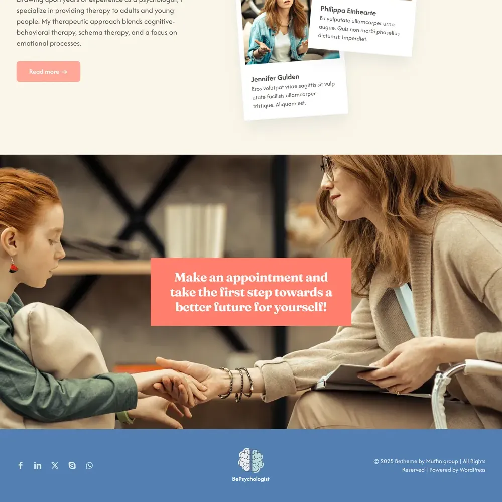 Psychologist Website Design with Free VPS Web Hosting