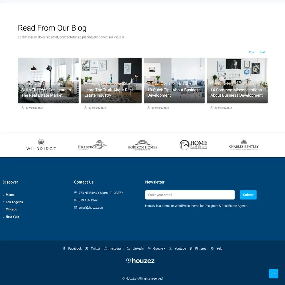 Real Estate Agency Website Design with Free VPS Web Hosting
