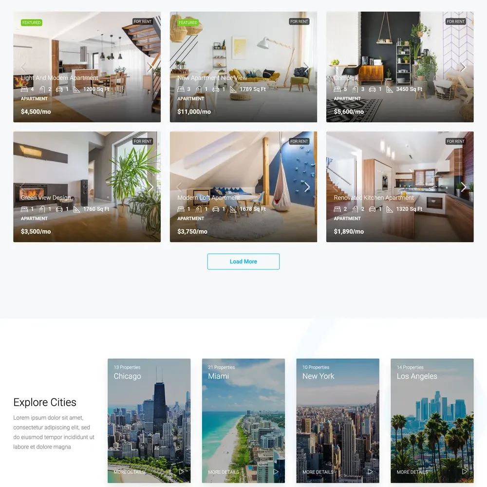 Real Estate Company Website Design with Free VPS Web Hosting