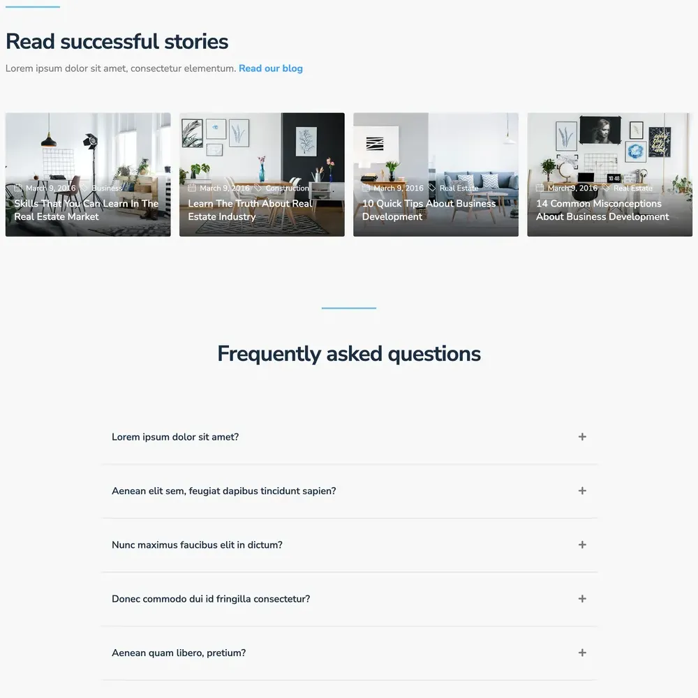 Real Estate Hub Website Design with Free VPS Web Hosting