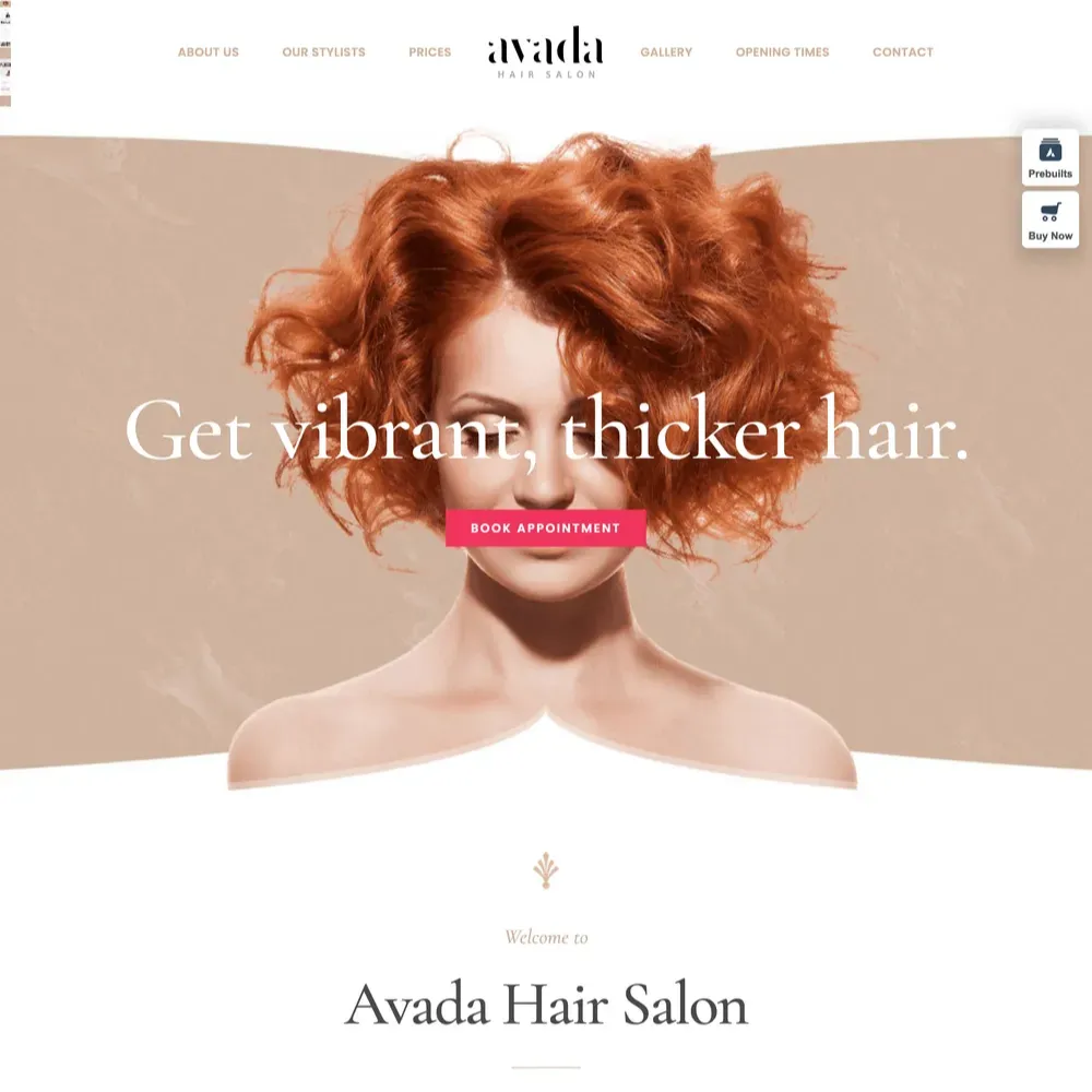 Salon Website Design with Free VPS Web Hosting