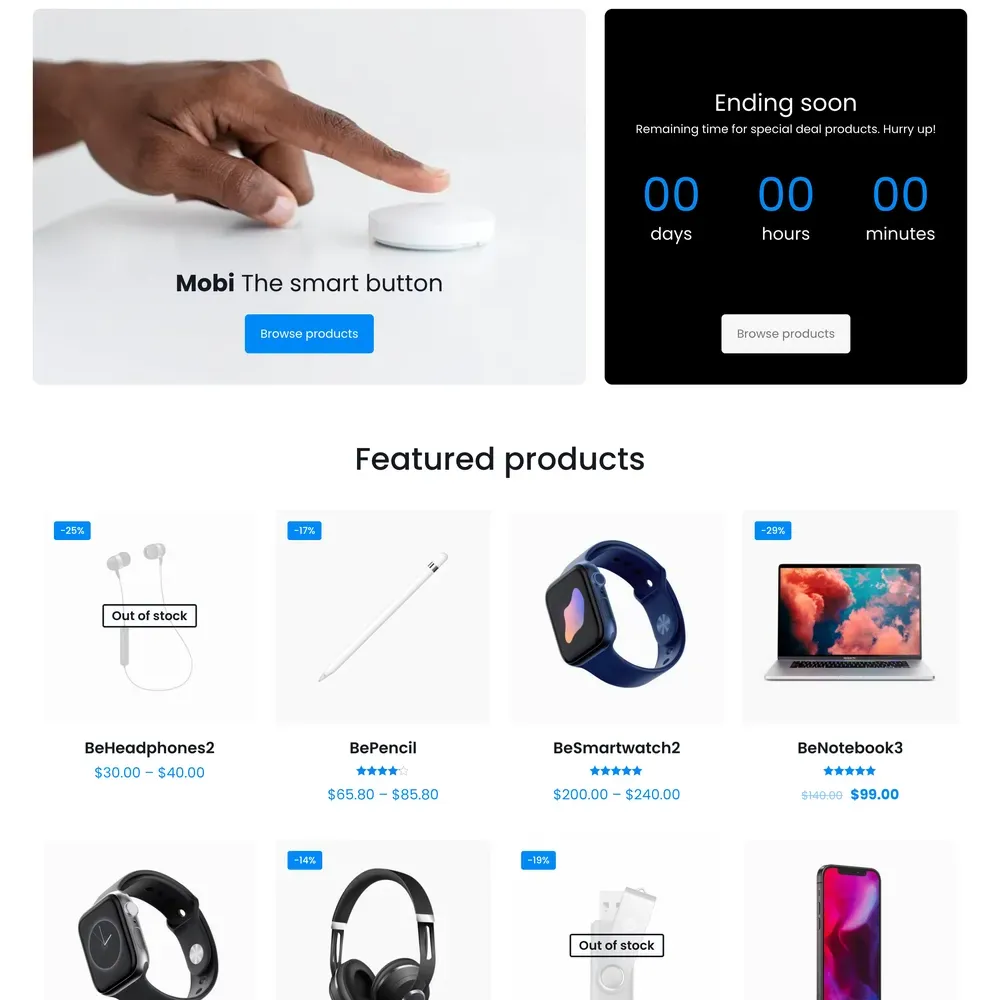 Smart Store Website Design with Free VPS Web Hosting