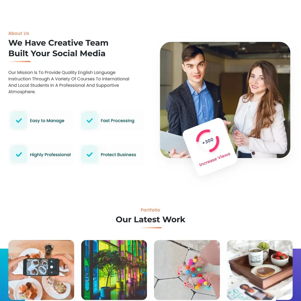 Social Agency Website Design with Free VPS Web Hosting
