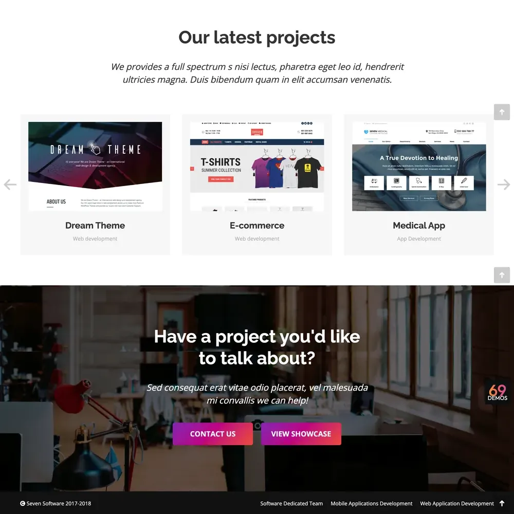 Software Company Website Design with Free VPS Web Hosting