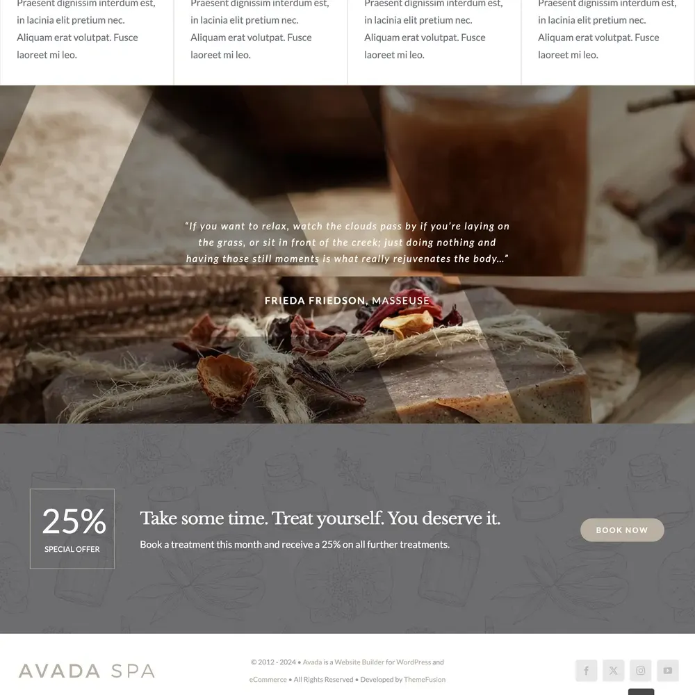 Luxury Spa Website Design with Free VPS Web Hosting
