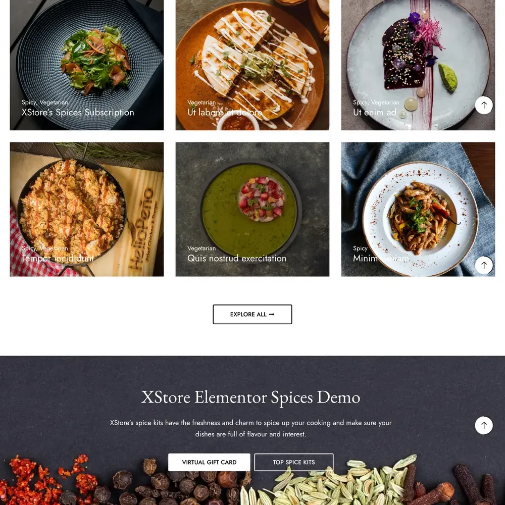 Spice Shop Website Design with Free Web Hosting