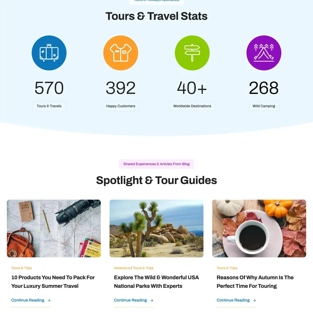 Tourism Agency Website Design with Free VPS Web Hosting