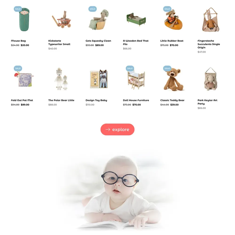 Toy Store Website Design with Free VPS Web Hosting