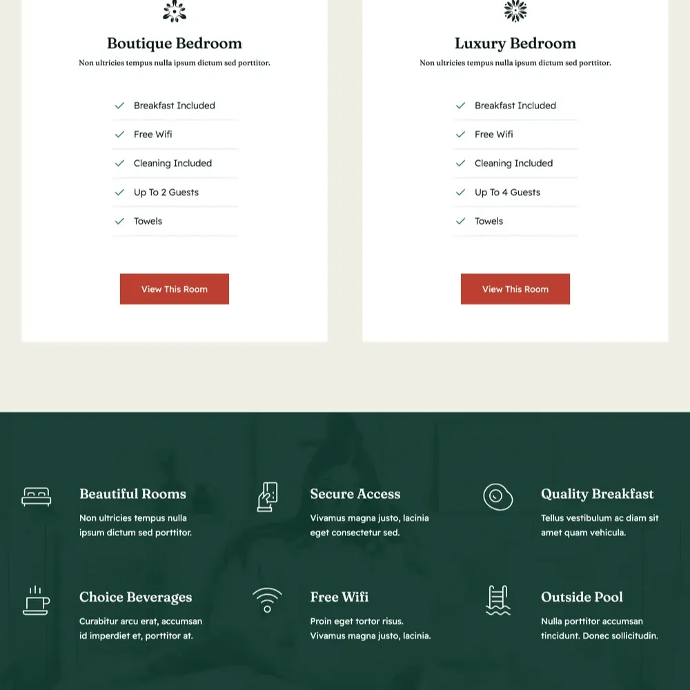 Travel Accommodation Website Design with Free VPS Hosting