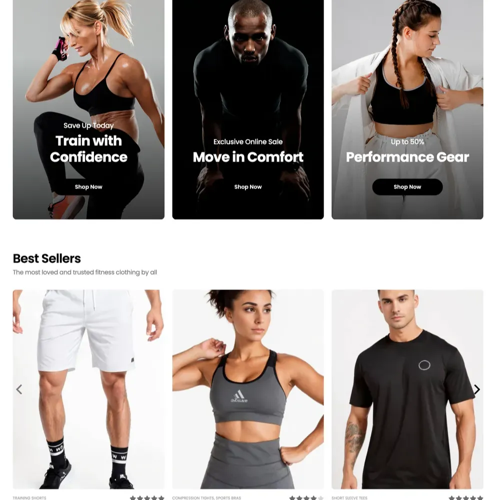 Underwear Shop Website Design