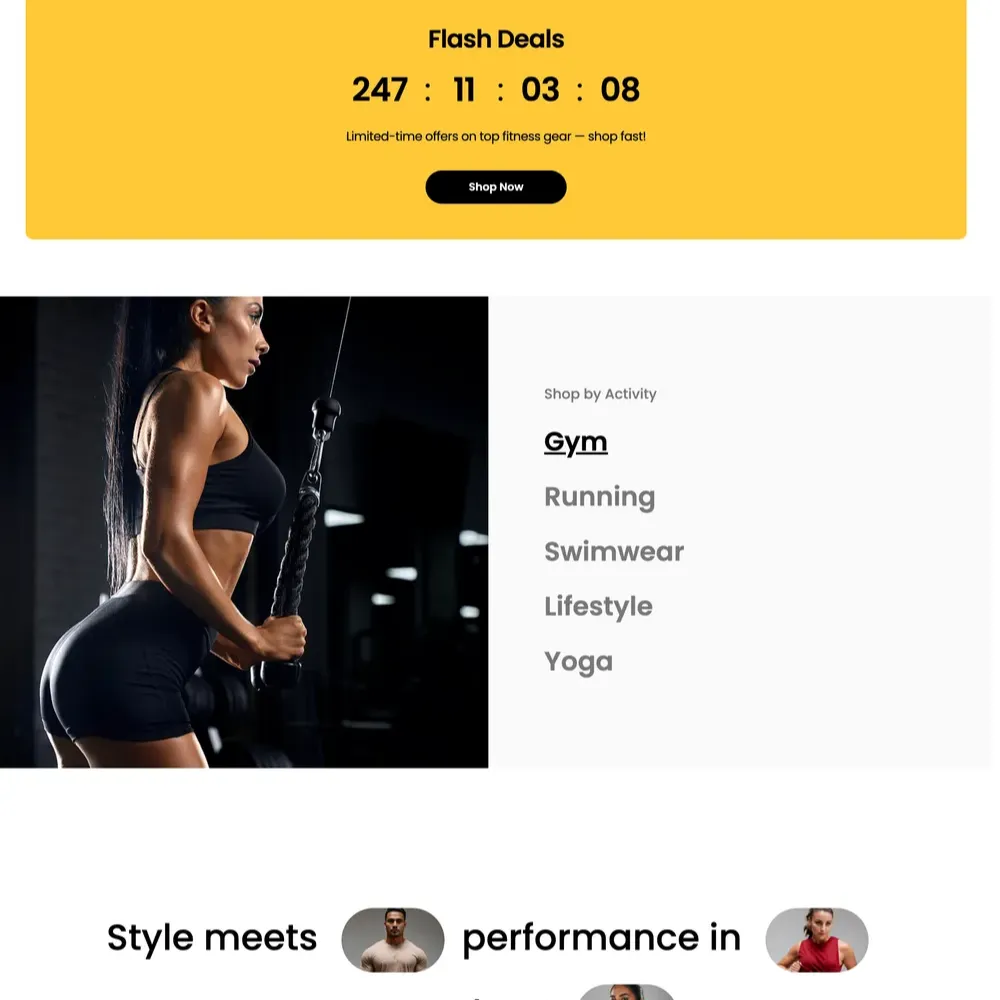 Underwear Shop Website Design