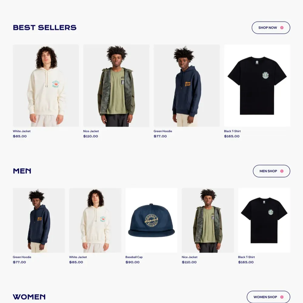 Urban Wear Website Design with Free VPS Web Hosting
