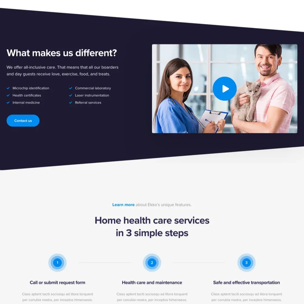 Critical Care Website Design with Free VPS Web Hosting