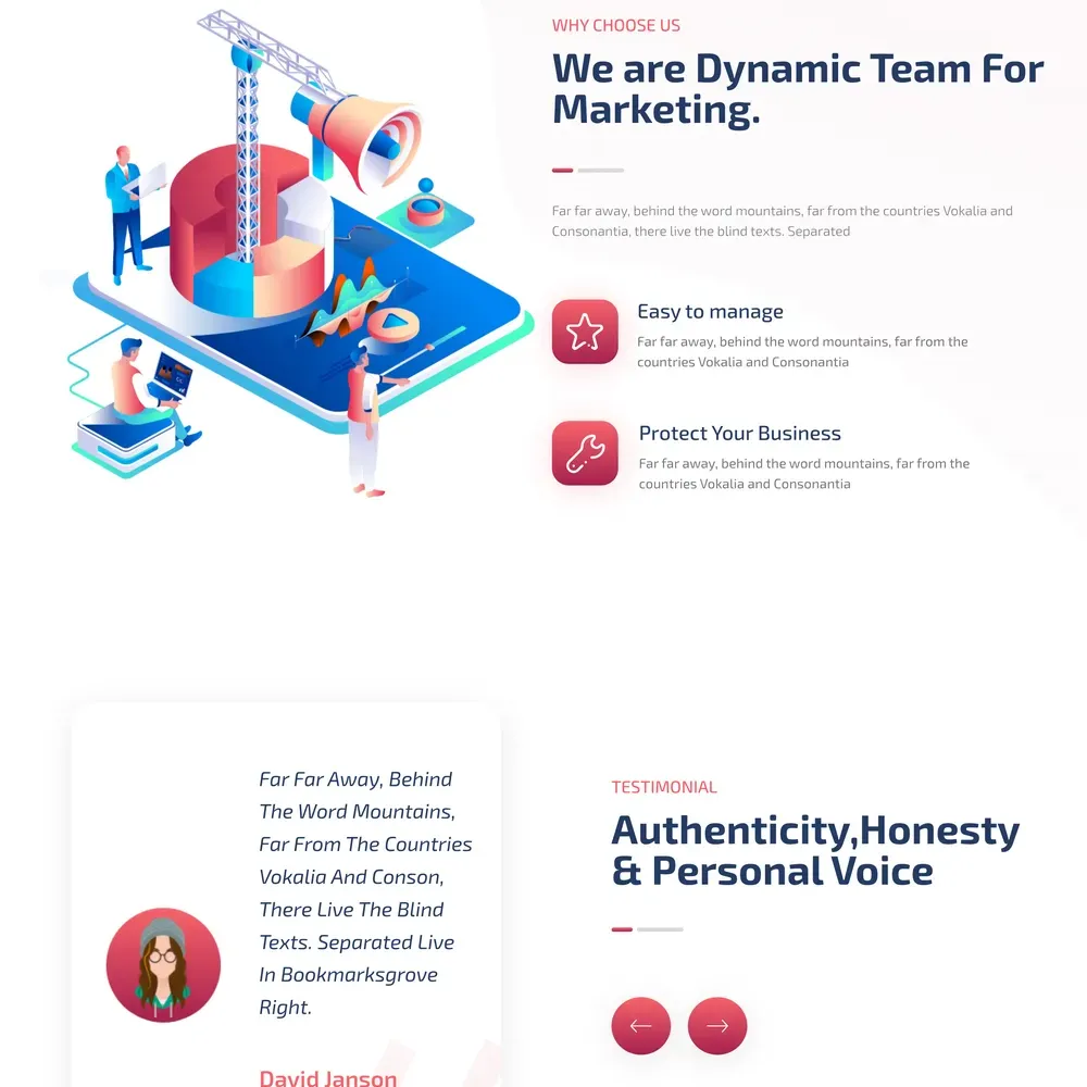 Web Marketing Website Design with Free VPS Web Hosting
