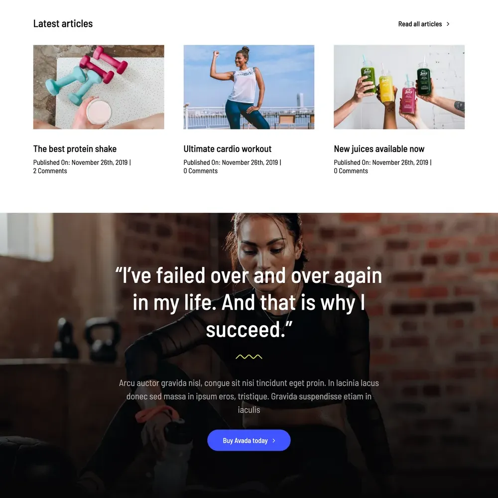 Gym Website Design with Free VPS Web Hosting