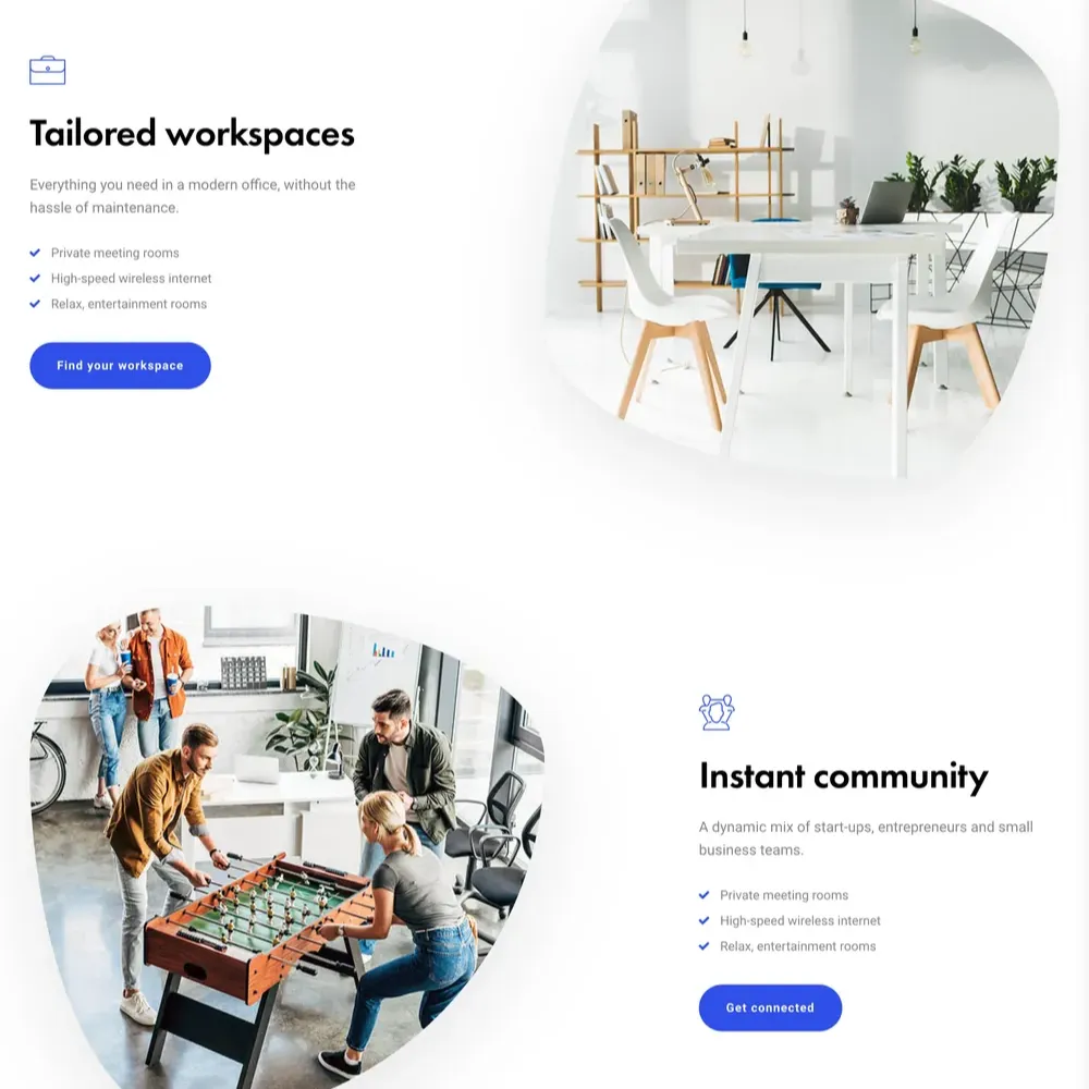 Workspace Website Design with Free VPS Web Hosting