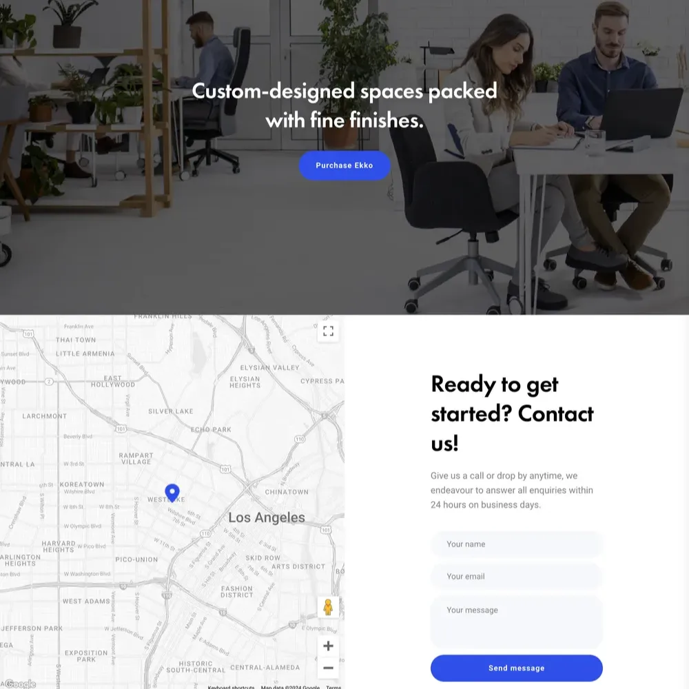 Private Offices Website Design with Free VPS Web Hosting