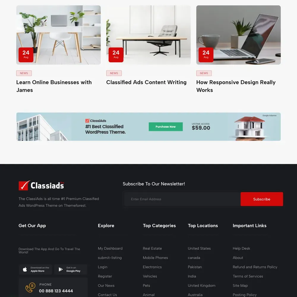 World’s Marketplace Website Design with Free Web Hosting