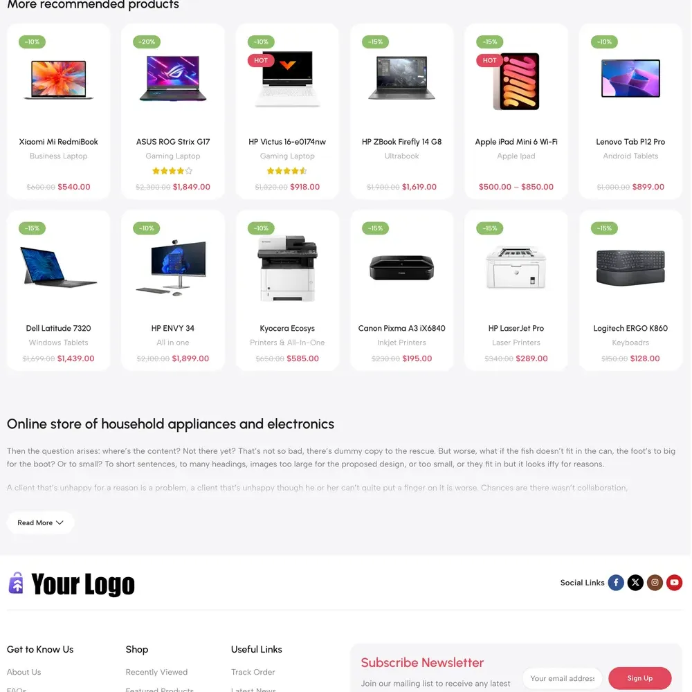 Marketplace Website Design with Free VPS Web Hosting
