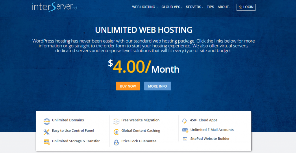 interserver hosting min
