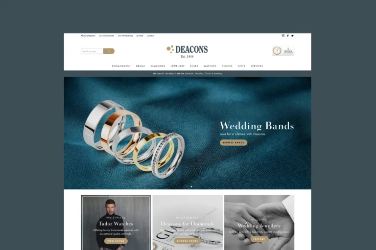 Deacons jewellers Rolex website